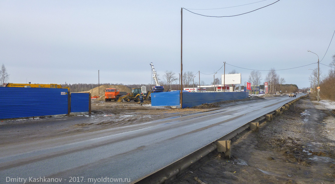 Строительство виадука у станции Петряевка. Фото
