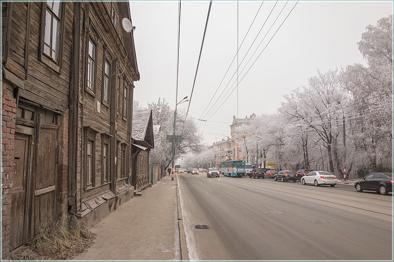 Улица Белинского, д. 78. Старые деевянные дома в Нижнем Новгороде. Фото 2014 года