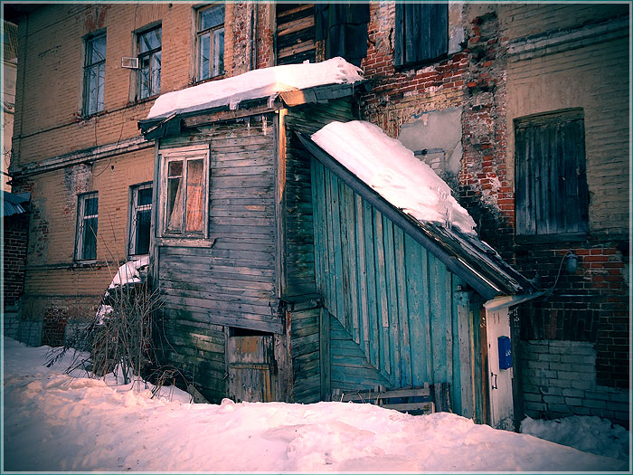 Старые дома на улице Грузинской. Фото Нижнего Новгорода