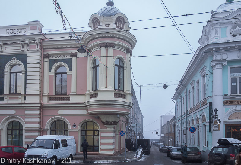 Переулок Вахитова. Вид с ул. Рождественской. Фото