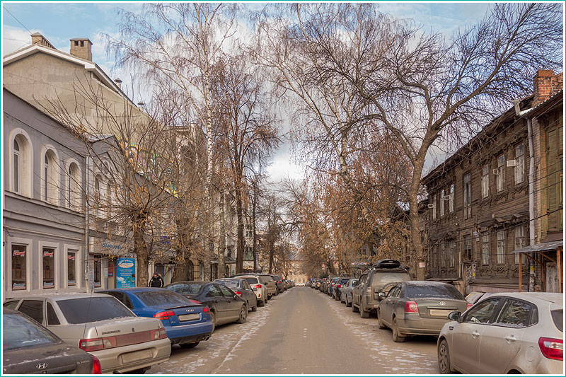 Перспектива улицы Студеной. Вид от Звездинки. Фото Нижнего Новгорода