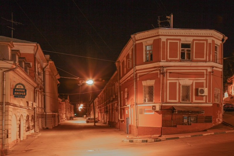 Кожевенная улица. Ночное фото. Нижний Новгород