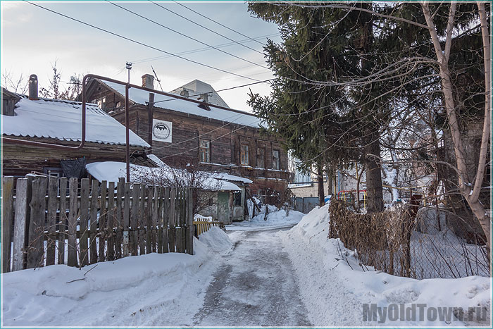 Плотничный переулок. Фото старых домов. Нижний Новгород