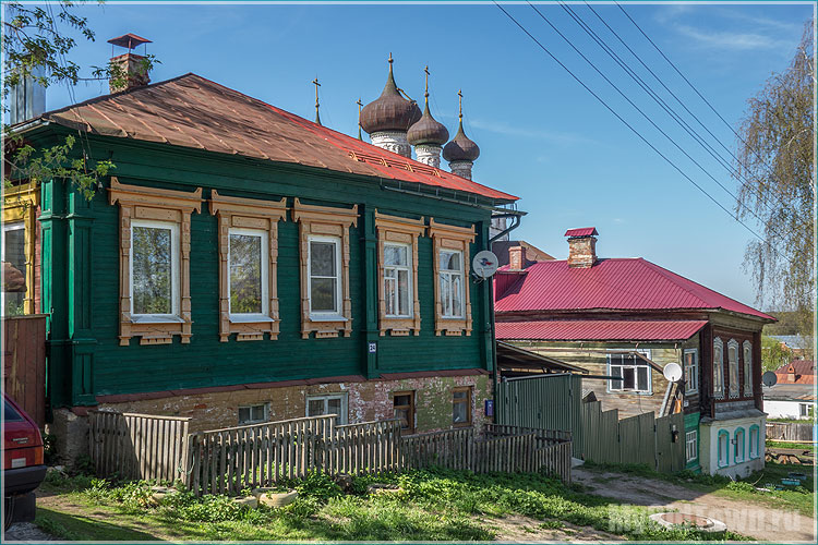 Деревянные дома на улице Советской. Фото Гороховца