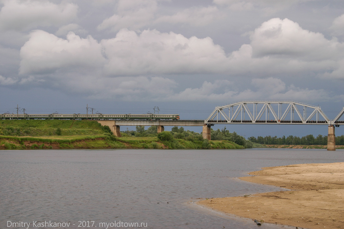 Железнодорожный мост через Клязьму. Фото