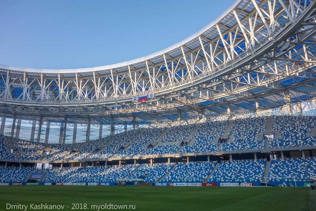 Стадион Нижний Новгород. Фото с уровня газона