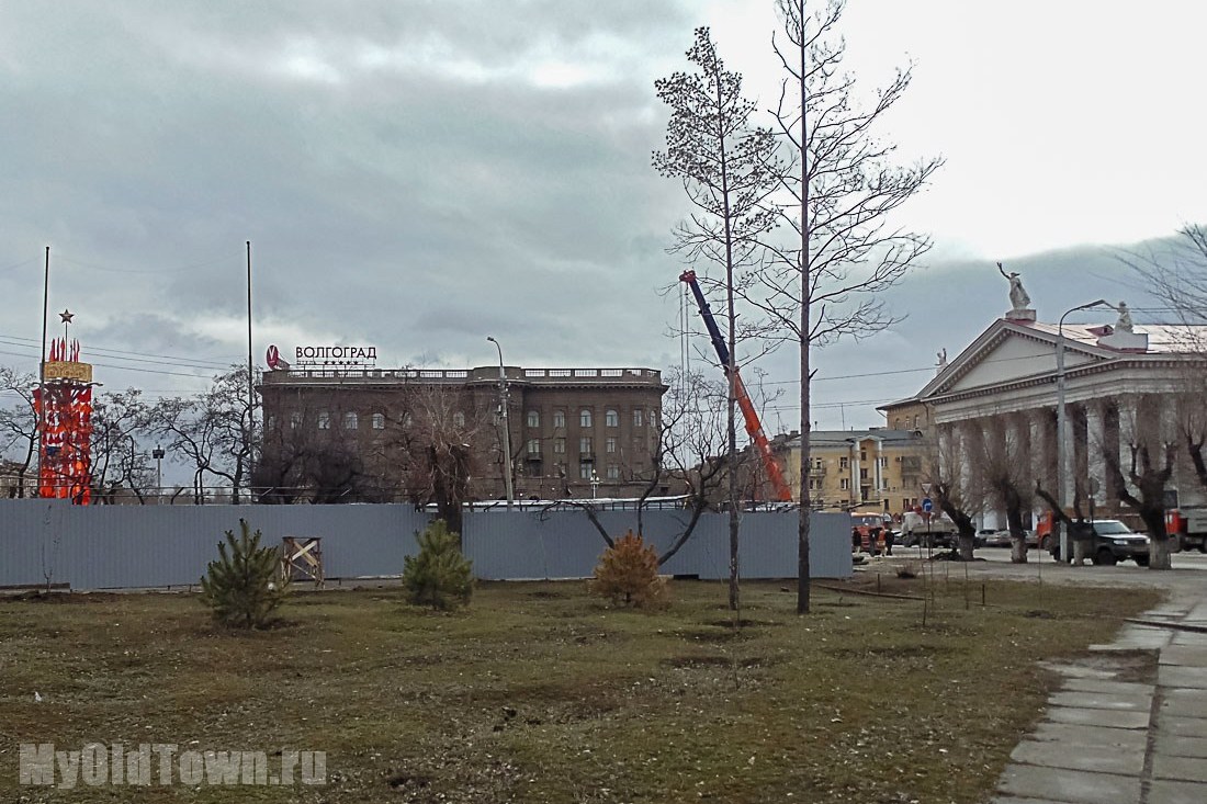 Собор Александра Невского в Волгограде. Фото строительной площадки