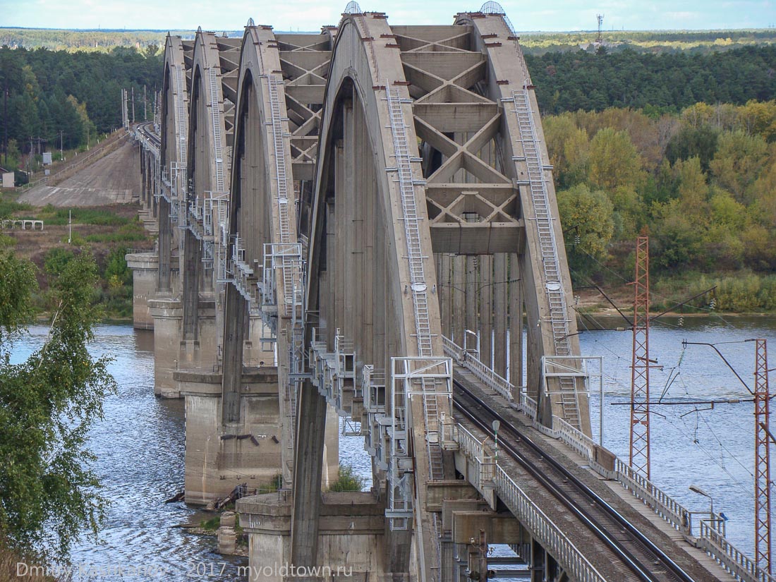 Стригинский железнодорожный мост. Фото