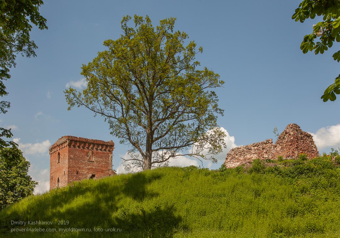 Руины замка Грос Вонсдорф. Вид с дороги