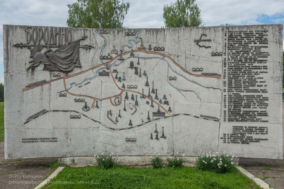 Карта-схема Бородинского поля