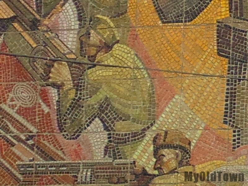 Фото фрагмента мозаичного панно