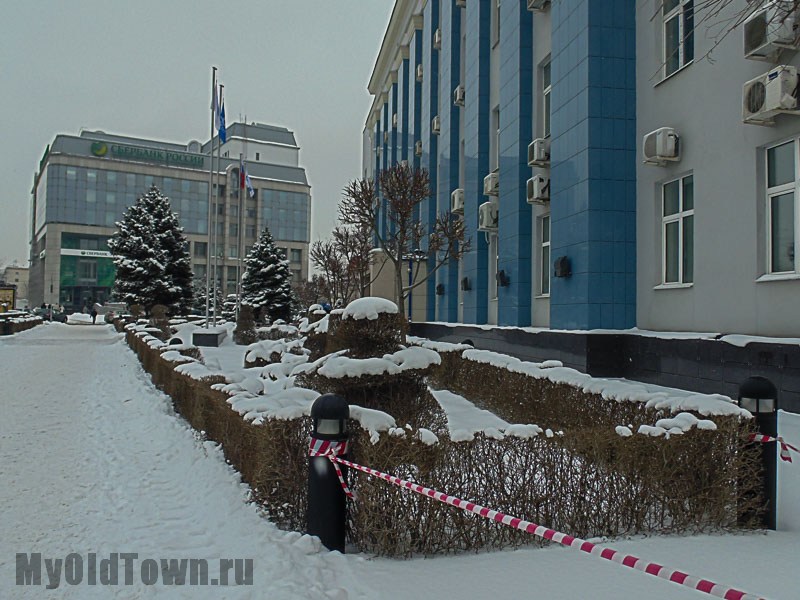 Сквер на Коммунистической. Зимнее фото. Волгоград 