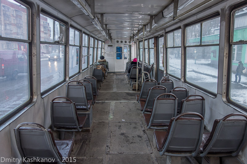 Салон старого дзержинского трамвая